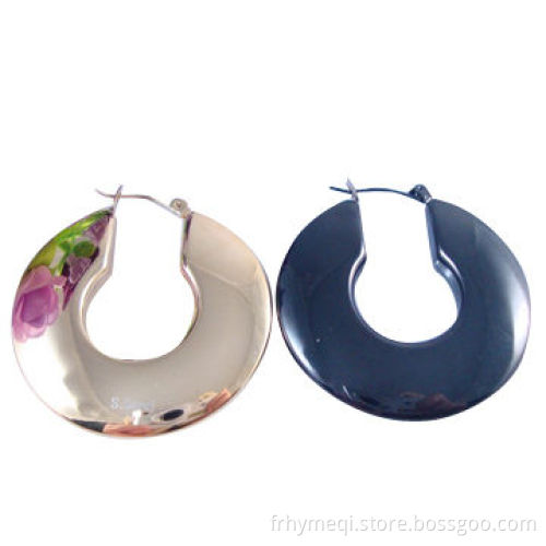Classical Surgical Steel Stud Earrings with high-polishing